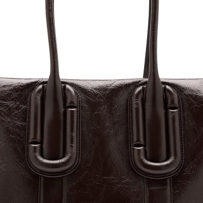 MARC JACOBS THE BABE CITY TOTE IN CRINKLE LEATHER 2F6HTT003H01